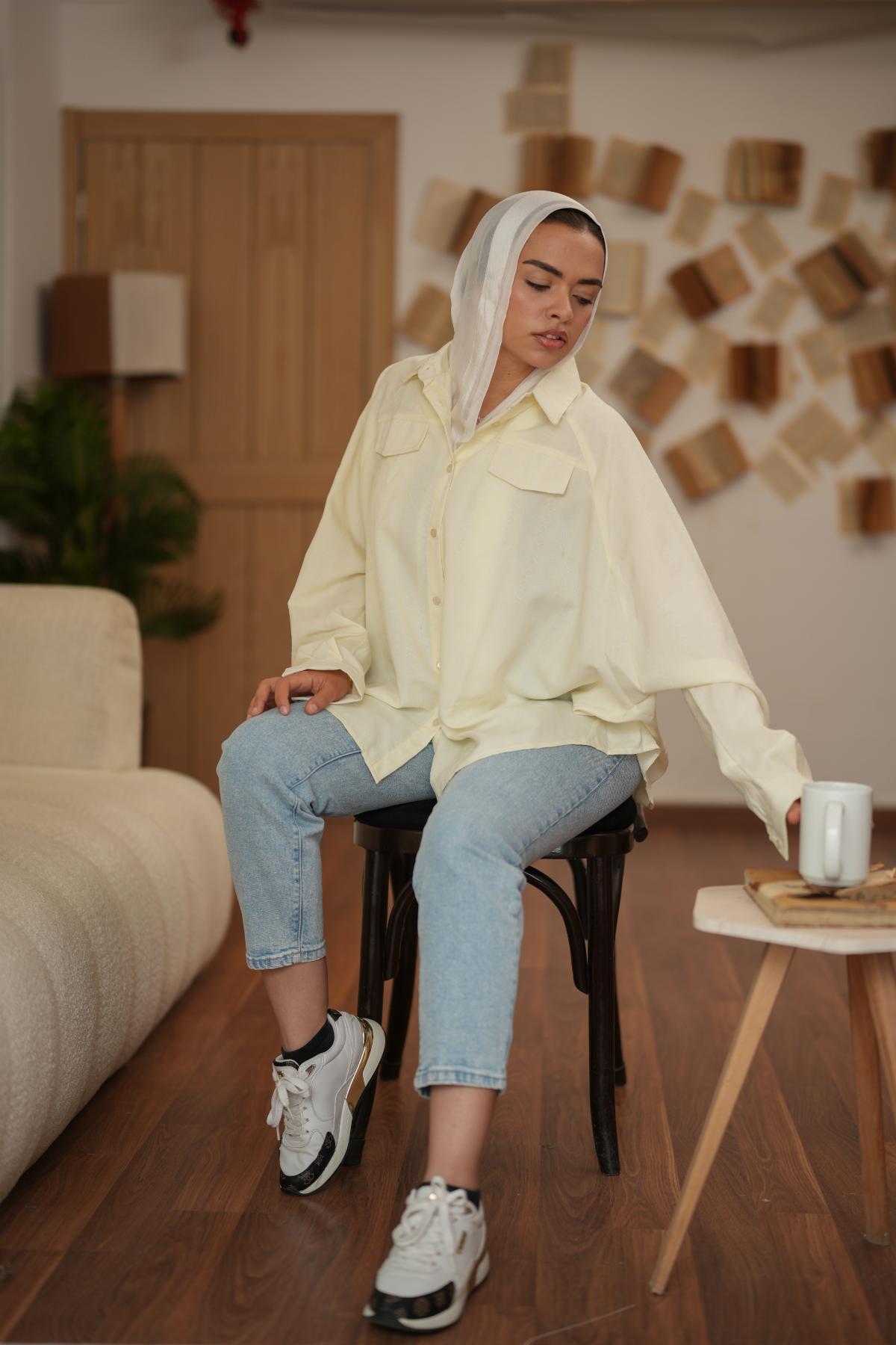 Over-size shirt
