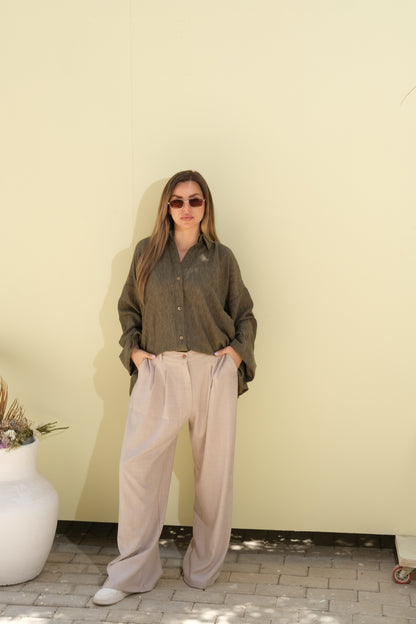 Poly Linen Shirt