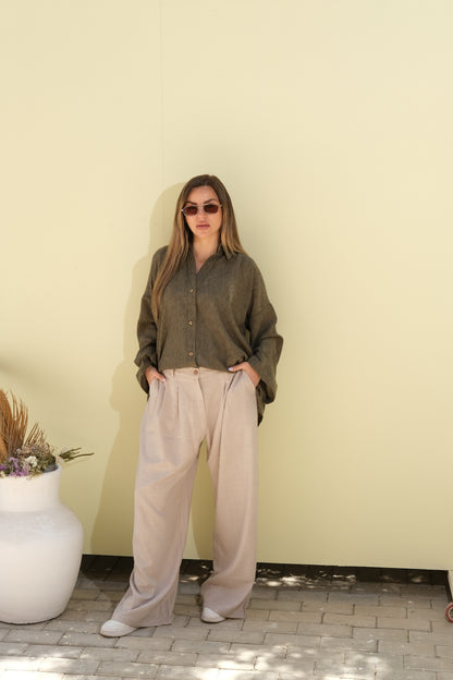 Poly Linen Shirt