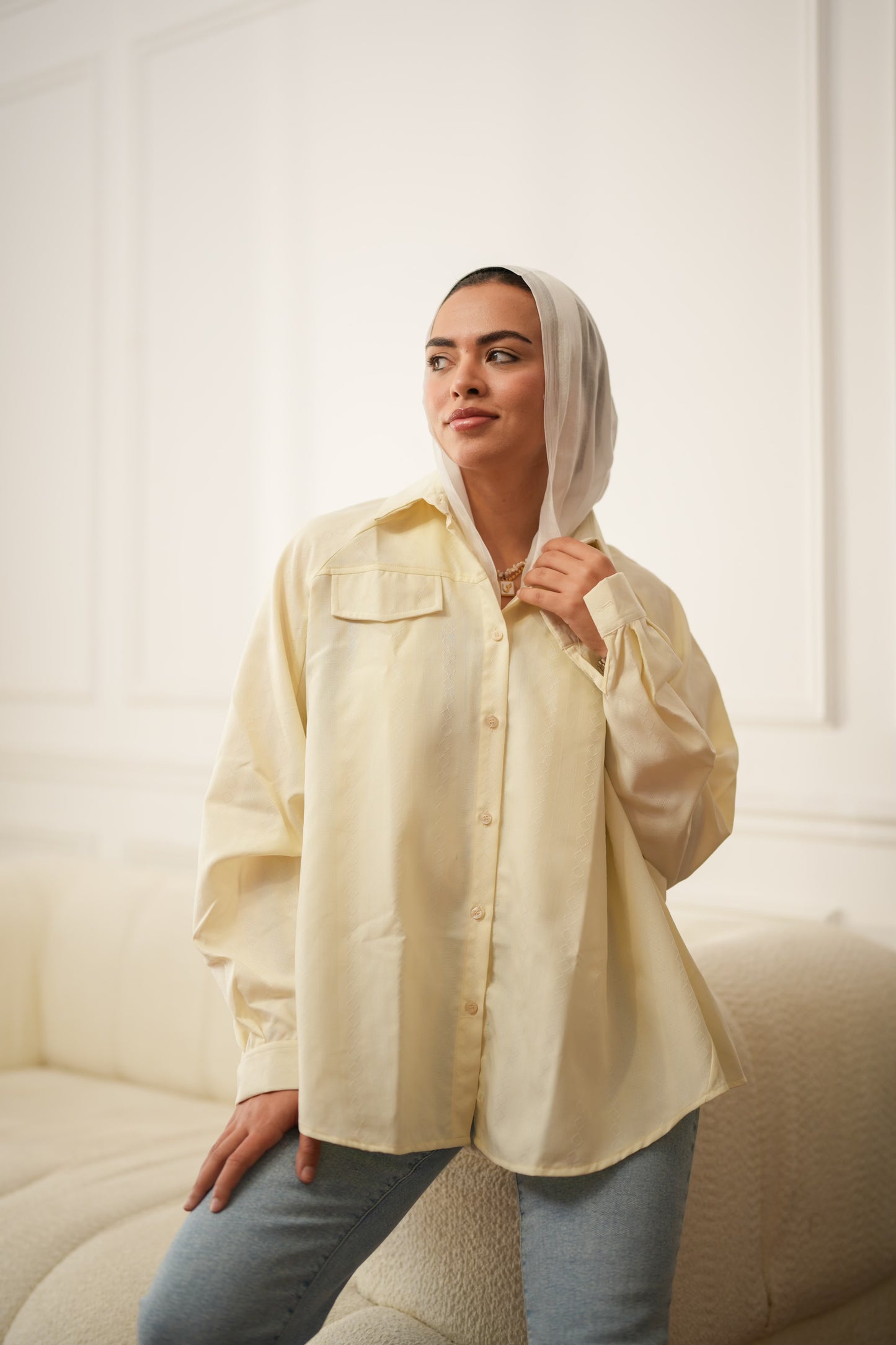 Over-size shirt
