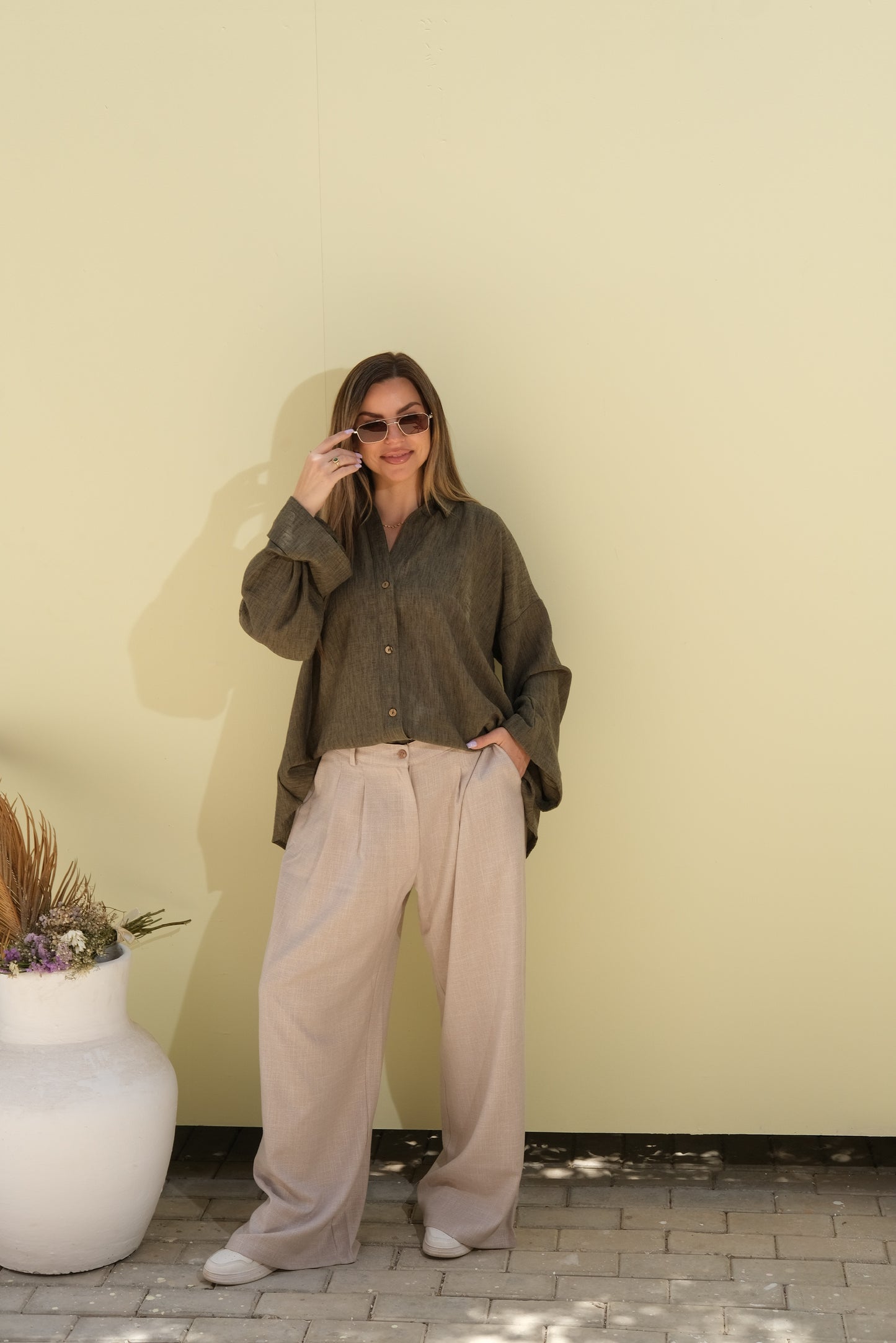 Poly Linen Shirt
