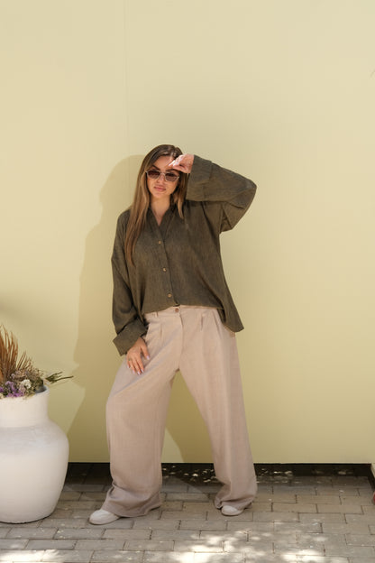 Poly Linen Shirt