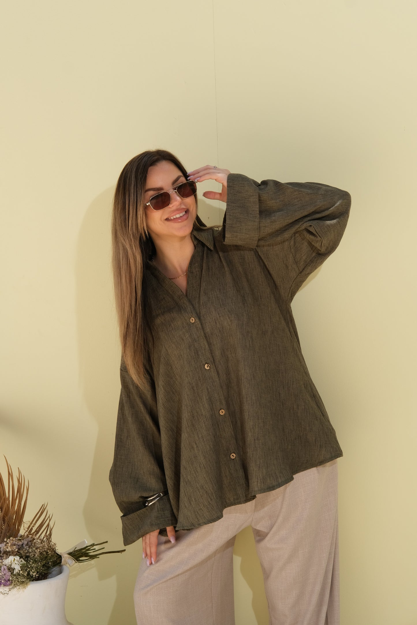 Poly Linen Shirt