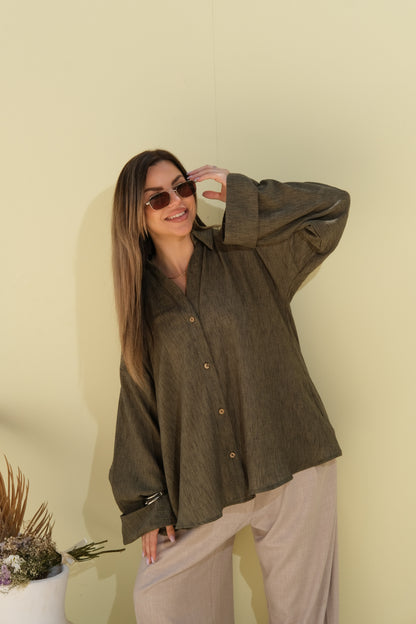 Poly Linen Shirt