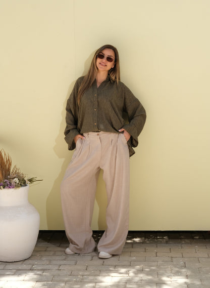 Poly Linen Shirt