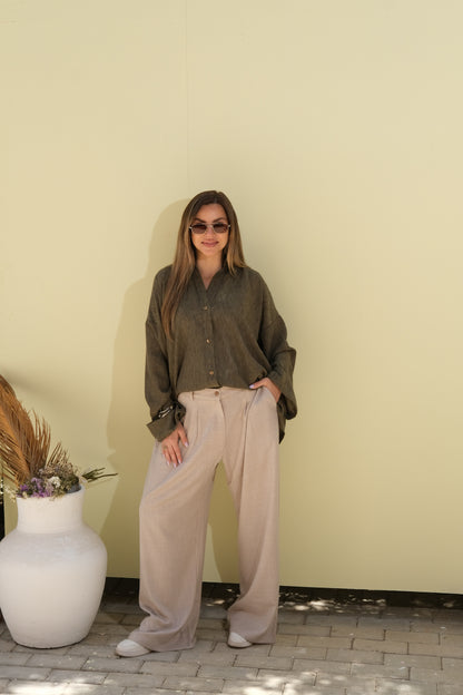 Poly Linen Shirt