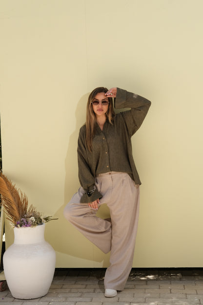 Poly Linen Shirt