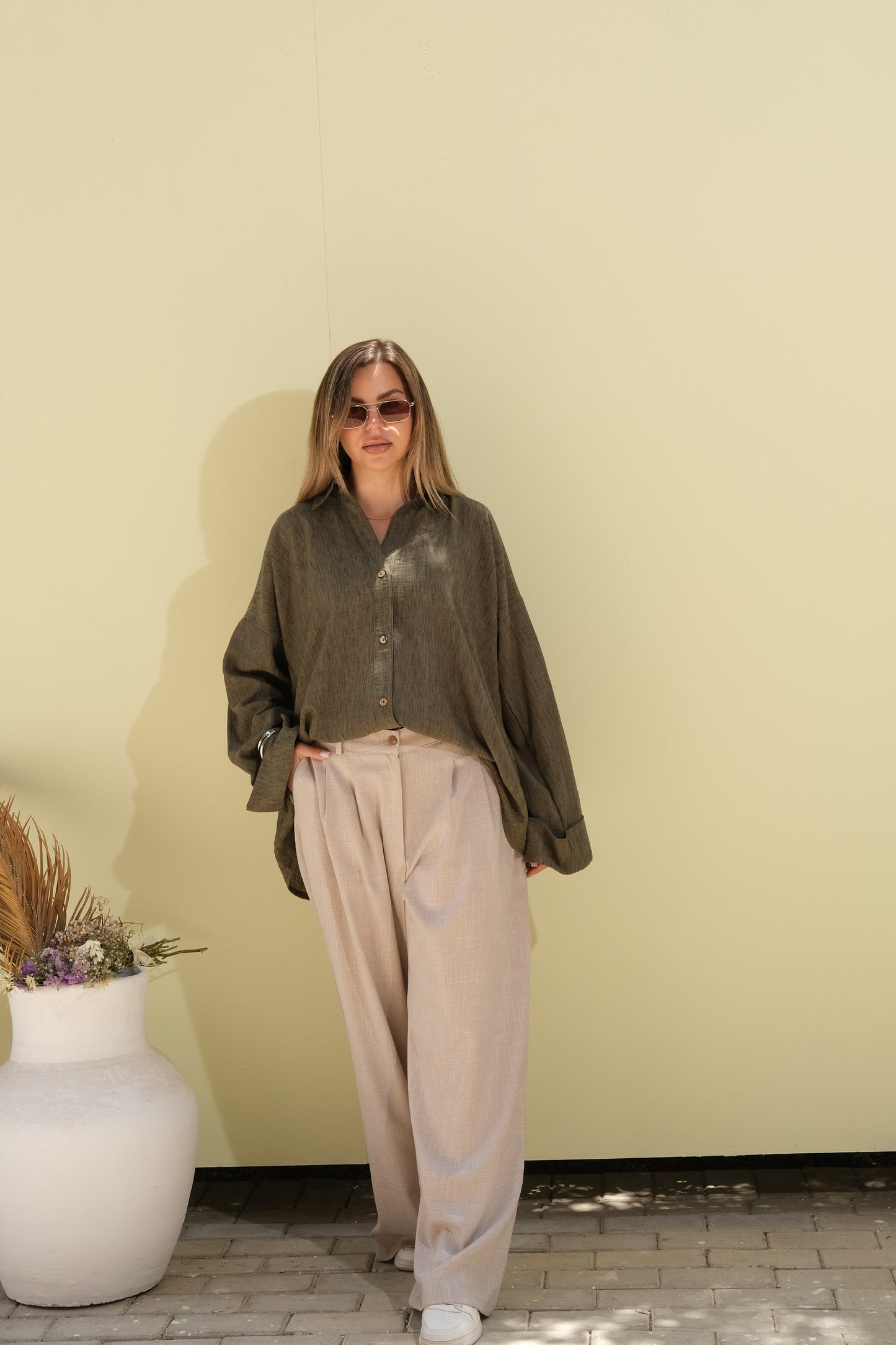 Poly Linen Shirt