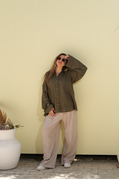 Poly Linen Shirt
