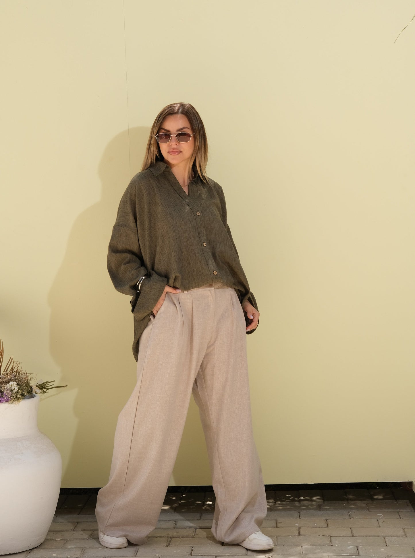 Poly Linen Shirt