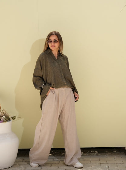 Poly Linen Shirt