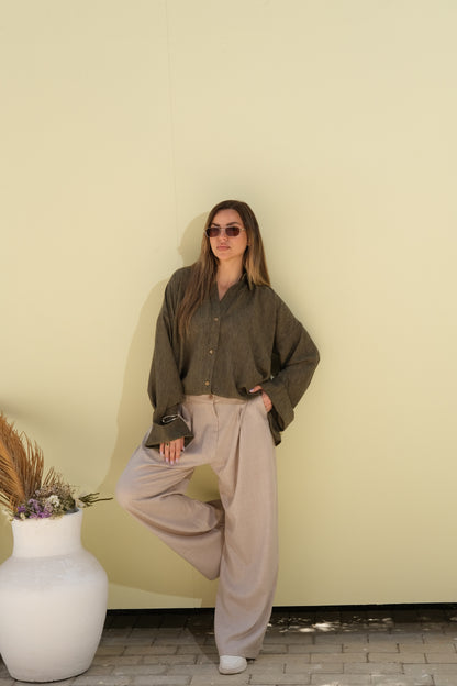 Poly Linen Shirt
