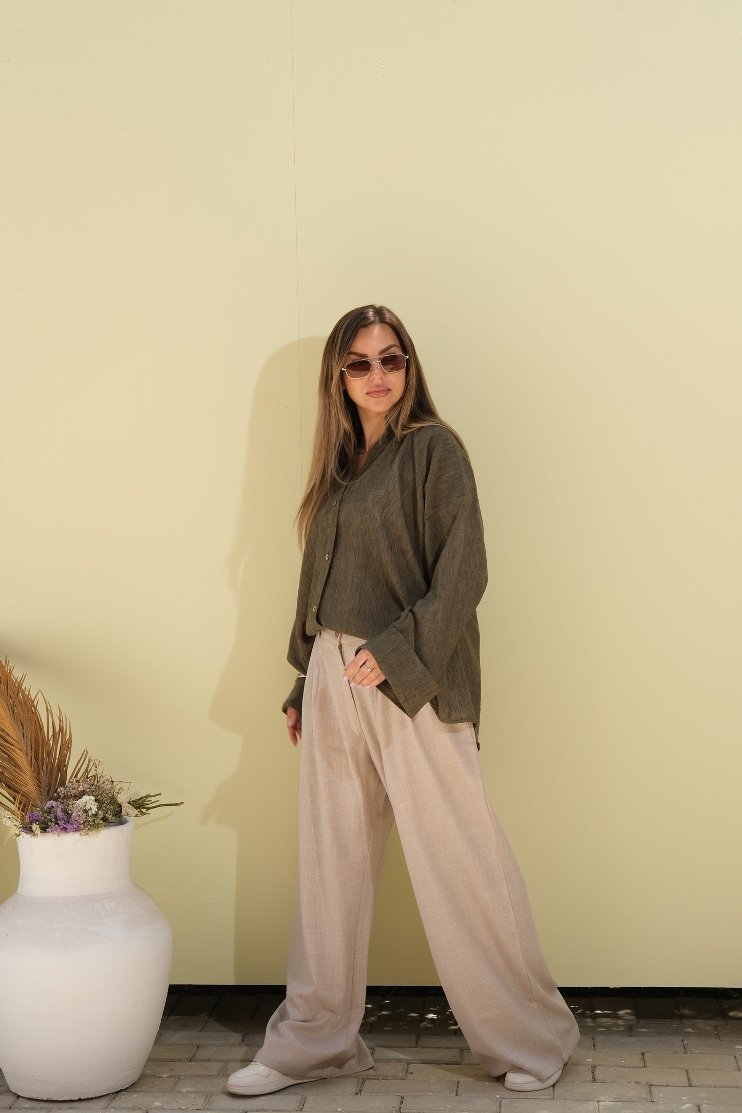 Poly Linen Shirt