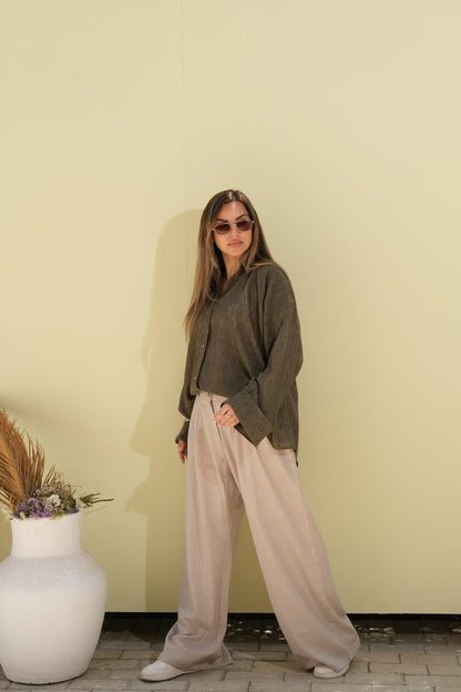 Poly Linen Shirt