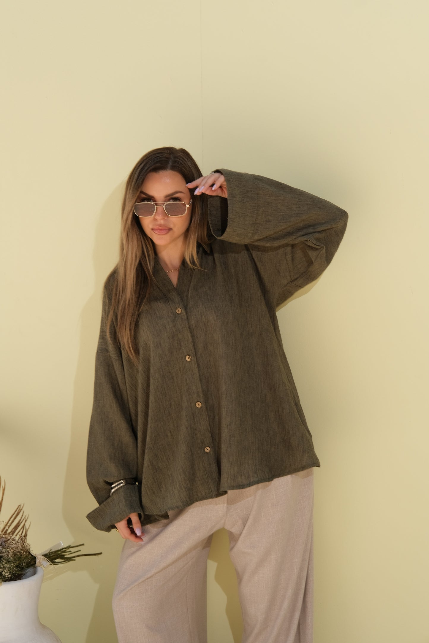 Poly Linen Shirt