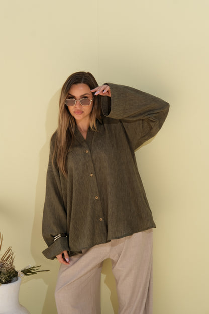 Poly Linen Shirt