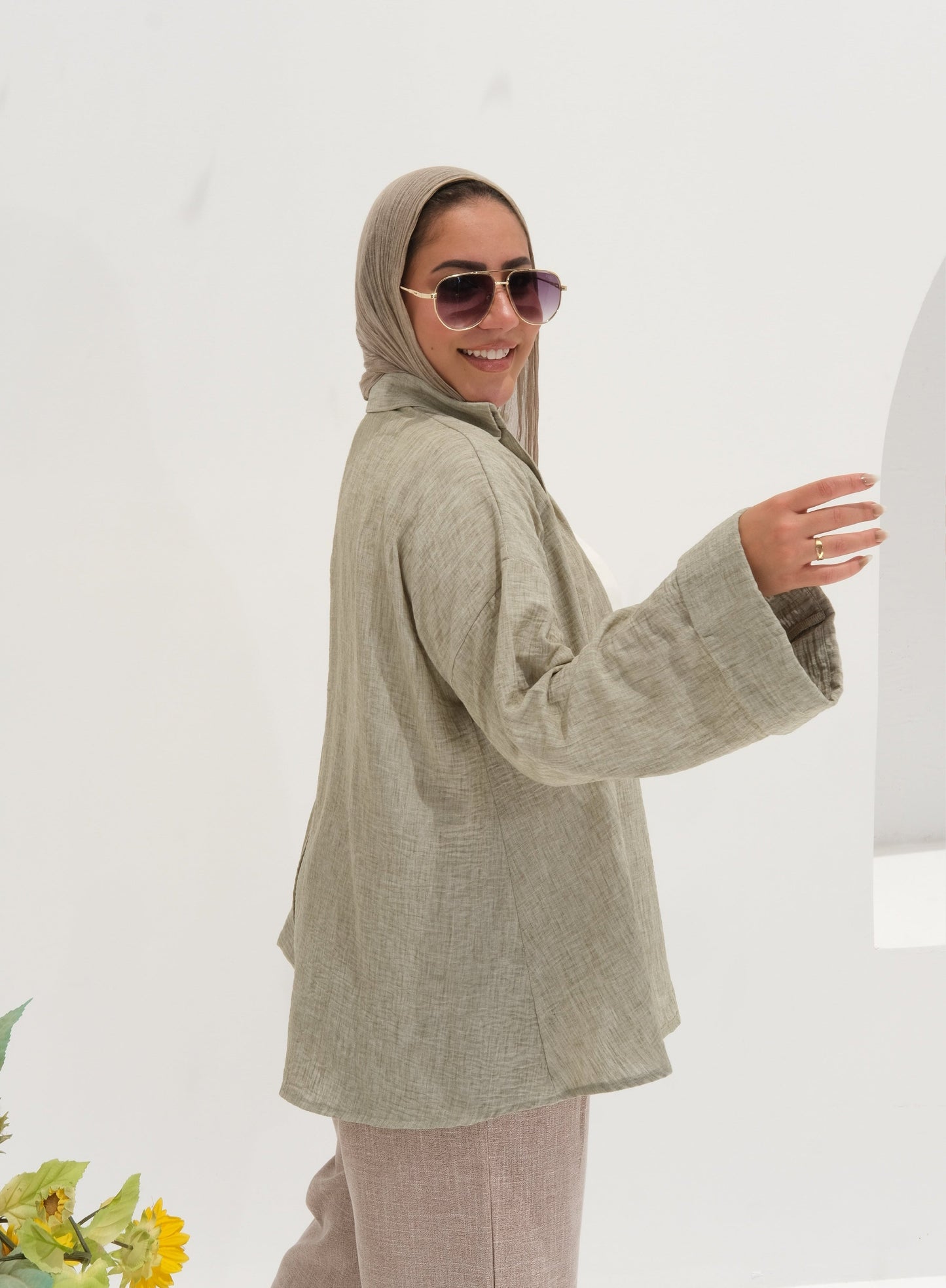 Poly Linen Shirt