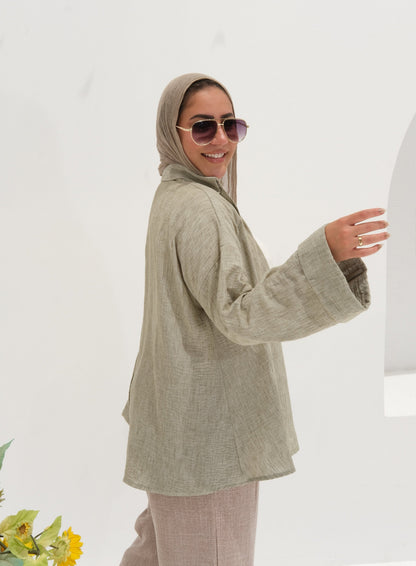 Poly Linen Shirt