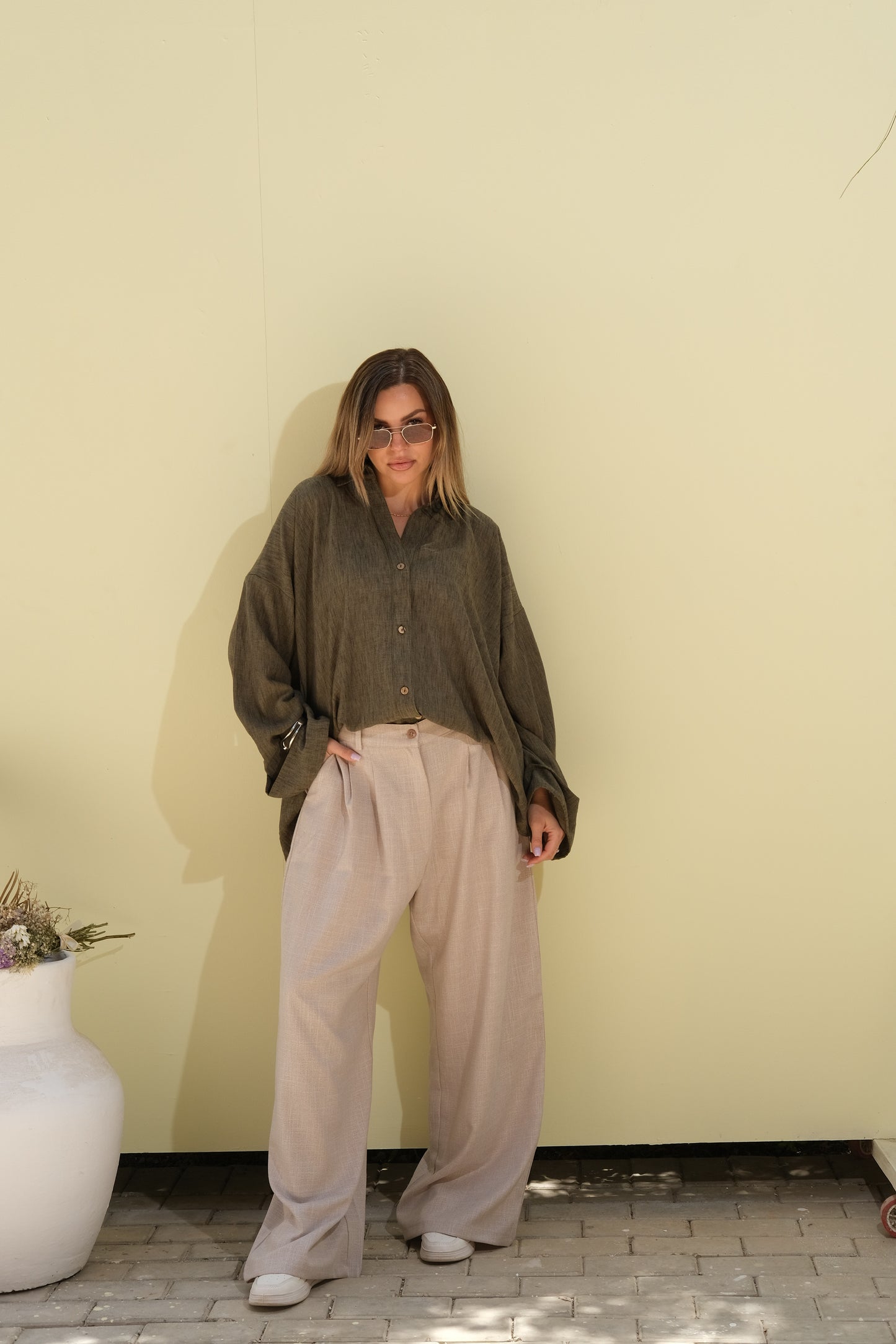 Poly Linen Shirt