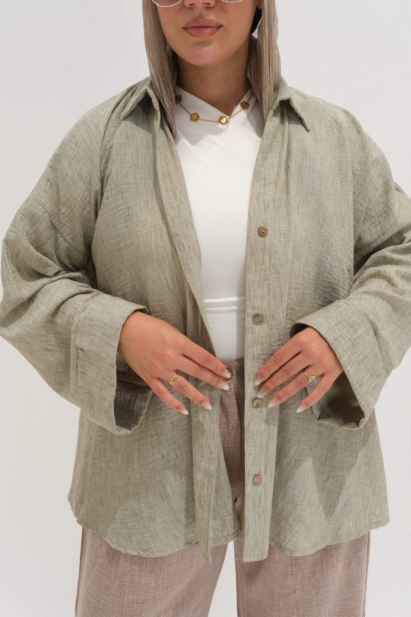 Poly Linen Shirt